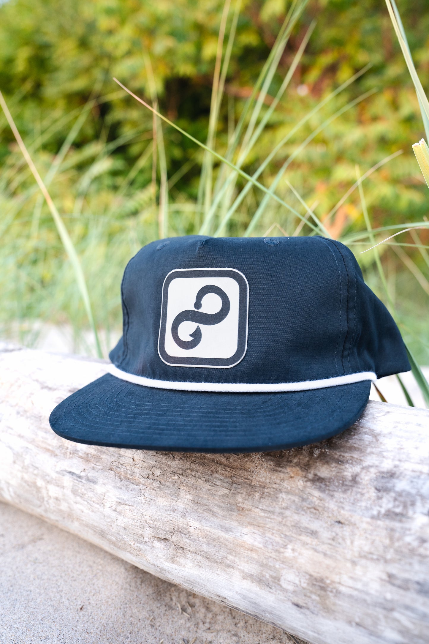 Navy/White Flat Bill Rope Hate