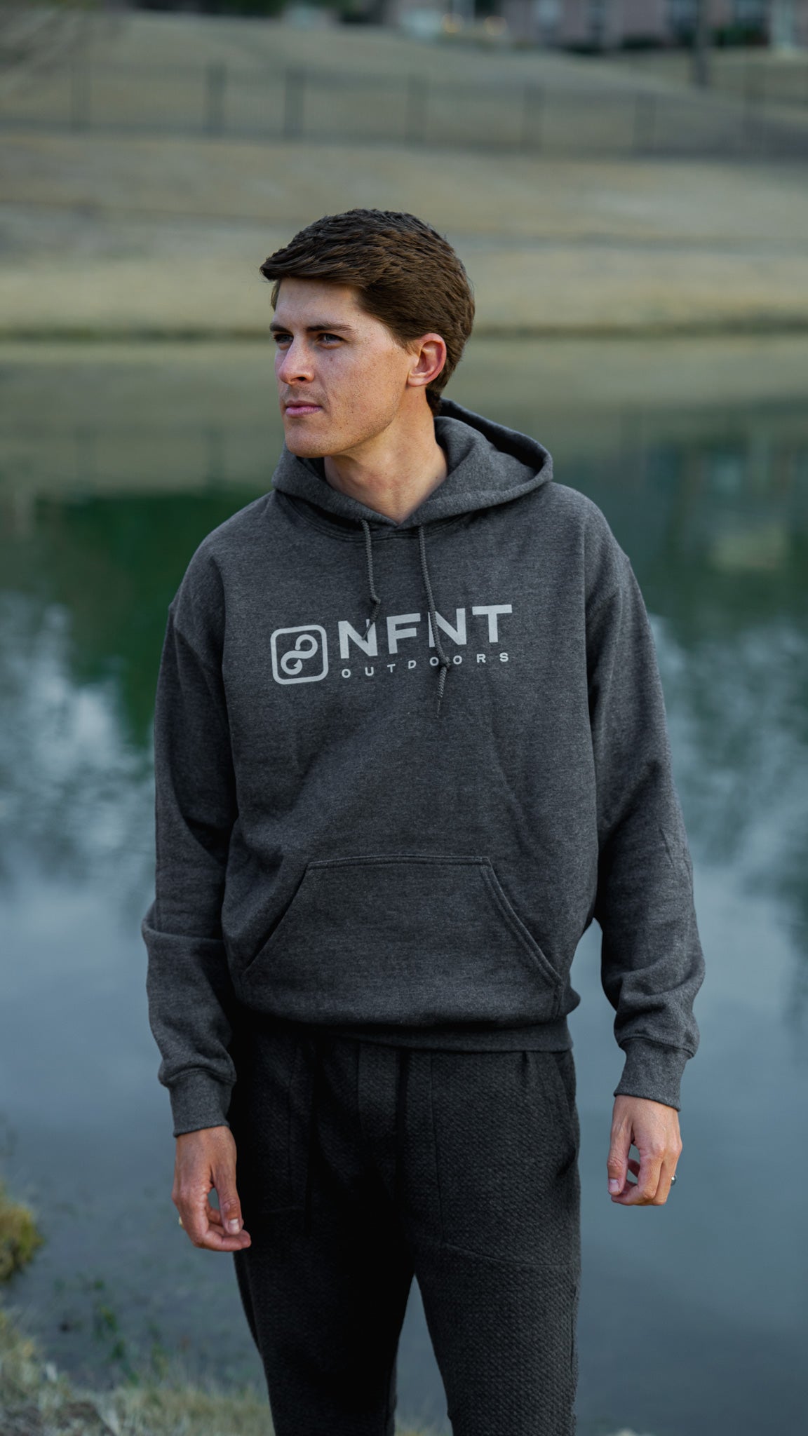 Gray Heather – in Hoodie Outdoors Classic NFNT
